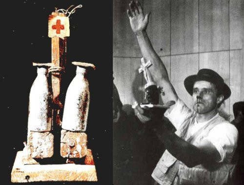 JOSEPH BEUYS, KREUZUNG (1963) / BEUYS’ AKTION IN ACHEN IN 1964