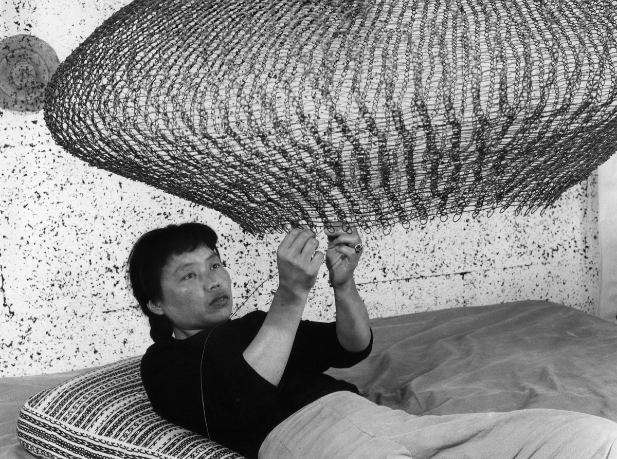 RUTH ASAWA WITH HER WORK